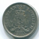 10 CENTS 1970 ANTILLES NÉERLANDAISES Nickel Colonial Pièce #S13362.F.A - Antille Olandesi