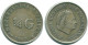 1/4 GULDEN 1965 ANTILLAS NEERLANDESAS PLATA Colonial Moneda #NL11362.4.E.A - Antilles Néerlandaises