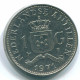1 GULDEN 1971 ANTILLAS NEERLANDESAS Nickel Colonial Moneda #S11921.E.A - Netherlands Antilles