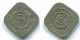 5 CENTS 1970 NETHERLANDS ANTILLES Nickel Colonial Coin #S12506.U.A - Niederländische Antillen