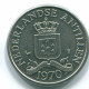 25 CENTS 1970 ANTILLES NÉERLANDAISES Nickel Colonial Pièce #S11441.F.A - Antilles Néerlandaises