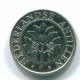 10 CENTS 1991 ANTILLES NÉERLANDAISES Nickel Colonial Pièce #S11335.F.A - Niederländische Antillen