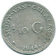 1/10 GULDEN 1944 CURACAO NEERLANDÉS NETHERLANDS PLATA #NL11804.3.E.A - Curacao