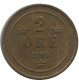2 ORE 1902 SWEDEN Coin #AC997.2.U.A - Suède