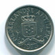 10 CENTS 1976 NIEDERLÄNDISCHE ANTILLEN Nickel Koloniale Münze #S13738.D.A - Niederländische Antillen