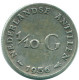 1/10 GULDEN 1956 NETHERLANDS ANTILLES SILVER Colonial Coin #NL12097.3.U.A - Niederländische Antillen