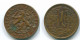 1 CENT 1961 NETHERLANDS ANTILLES Bronze Fish Colonial Coin #S11071.U.A - Antille Olandesi