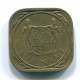 5 CENTS 1972 SURINAM NIEDERLANDE Nickel-Brass Koloniale Münze #S12978.D.A - Suriname 1975 - ...