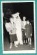 CARTE  PHOTO ANCIENNNE 8,4 X 13,4  - GROUPE AVEC PERSONNAGE DEGUISEMENT OURS BLANC - Anonyme Personen