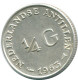 1/4 GULDEN 1962 NETHERLANDS ANTILLES SILVER Colonial Coin #NL11180.4.U.A - Niederländische Antillen