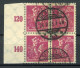 Deutsches Reich 4er Block 241 Y Postfrisch Infla Geprüft #HO785 - Used Stamps