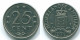 25 CENTS 1971 NIEDERLÄNDISCHE ANTILLEN Nickel Koloniale Münze #S11508.D.A - Niederländische Antillen