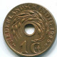 1 CENT 1945 P NETHERLANDS EAST INDIES INDONESIA Bronze Colonial Coin #S10426.U.A - Niederländisch-Indien