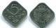 5 CENTS 1982 ANTILLAS NEERLANDESAS Nickel Colonial Moneda #S12360.E.A - Niederländische Antillen