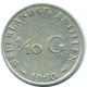 1/10 GULDEN 1960 ANTILLAS NEERLANDESAS PLATA Colonial Moneda #NL12277.3.E.A - Antilles Néerlandaises