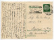 Germany 1939 Postcard; Leipzig (Reichsmessestadt) To Schiplage; 6pf. Hindenburg; Luftpost Slogan Cancel - Brieven En Documenten