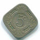 5 CENTS 1948 CURACAO NIEDERLANDE NETHERLANDS Nickel Koloniale Münze #S12397.D.A - Curaçao
