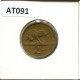 2 CENTS 1980 SOUTH AFRICA Coin #AT091.U.A - Afrique Du Sud