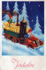 BABBO NATALE Natale Vintage Cartolina CPSMPF #PAJ455.A - Santa Claus