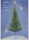 ENGEL WEIHNACHTSFERIEN Feiern & Feste Vintage Ansichtskarte Postkarte CPSM #PAH862.A - Angels