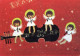 ENGEL WEIHNACHTSFERIEN Feiern & Feste Vintage Ansichtskarte Postkarte CPSM #PAH224.A - Angels