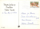 PAPÁ NOEL Feliz Año Navidad GNOMO Vintage Tarjeta Postal CPSM #PAU452.A - Santa Claus