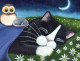 KATZE MIEZEKATZE Tier Vintage Ansichtskarte Postkarte CPSM #PAM500.A - Cats
