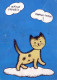 KATZE MIEZEKATZE Tier Vintage Ansichtskarte Postkarte CPSM #PAM280.A - Cats