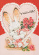 LAPIN Animaux Vintage Carte Postale CPSM #PBR102.A - Otros & Sin Clasificación