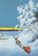 BABBO NATALE Buon Anno Natale GNOME Vintage Cartolina CPSM #PBL895.A - Santa Claus