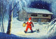 PÈRE NOËL Bonne Année Noël GNOME Vintage Carte Postale CPSM #PBL951.A - Kerstman