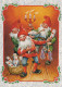 PAPÁ NOEL Feliz Año Navidad GNOMO Vintage Tarjeta Postal CPSM #PBL774.A - Kerstman