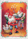 PAPÁ NOEL Feliz Año Navidad GNOMO Vintage Tarjeta Postal CPSM #PBL774.A - Santa Claus