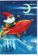 PÈRE NOËL Bonne Année Noël GNOME Vintage Carte Postale CPSM #PBL721.A - Kerstman
