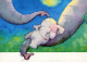 ELEFANTE Animale Vintage Cartolina CPSM #PBS752.A - Elefantes