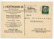 Germany 1935 Postcard; Hannover-Linden - J. Hoffmann Jr. To Schiplage; 6pf. Hindenburg; Radio Slogan Cancel - Covers & Documents