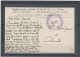 CACHET MILITAIRE -76-ROUXEMENIL -BOUTEILLES-C P DOUBLE CERCLE ,VIOLET,33mm- FRAPPE TTB-9 è SECTION DES CHEMINS DE FER  ) - WW I