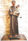 IMAGE PIEUSE SAINT ANTOINE DE PADOUE PORTANT JESUS STATUE  ABBAYE BAUME LES MESSIEURS SAINT PIERRE - Godsdienst & Esoterisme