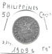 PHILIPPINES  US.Période  50  Centavos   Année 1909s  KM167, Ag. 0.750,  TB+ - Philippinen