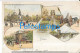 228754 FRANCE PARIS ART SQUARE & DOOR ST MARTIN MULTI VIEW CIRCULATED TO ITALY POSTAL POSTCARD - Otros & Sin Clasificación