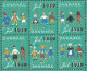 Delcampe - 1959 Overprint - Indian Mexico China COSTUMES Christmas JUL JULEN Charity Label Cinderella Vignette 1953 Gold Danmark - Feuilles Complètes Et Multiples