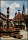 Ansichtskarte Michelstadt Marktplatz Partie Am Brunnen, Fachwerkhäuser 1960 - Michelstadt