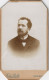 Porträtfoto Mann; Fotokunst Atelier Rutte Aus BODENBACH 1900 Privatfoto CdV - Personaggi