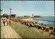Ansichtskarte Büsum Strand, Belebt - Bebauung 1961 - Sonstige & Ohne Zuordnung