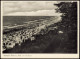 Ansichtskarte Ückeritz (Usedom) Blick Vom Hochufer, Auf Belebten Strand 1935 - Other & Unclassified