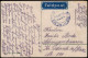 (Soldat Küsst Frau) 1. Weltkrieg 1918    Feldpoststempel, Blaue Vignette - Other & Unclassified