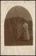 Ansichtskarte Berlin Frau In Modischer Kleidung Auf Terrasse 1907 Privatfoto - Other & Unclassified