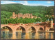 Heidelberg Alte Neckarbrücke Und Schloss & Leporello-Bildchen 1970 Leporello - Heidelberg