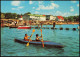 Ansichtskarte Sierksdorf Strand Ostsee Urlauber Im Paddelboot 1975 - Autres & Non Classés