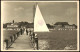 Ansichtskarte Travemünde-Lübeck Kurhaus, Segelboot 1949 - Altri & Non Classificati